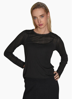 COOP The Fine Line Top - Black