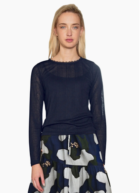 COOP The Fine Line Top - Navy