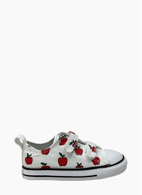 Converse A13183C CTAS All Over Apples Easy On Shoe Infant White/Red/Black