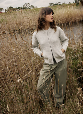 Fate + Becker LUMI ZIP UP-SNOW MARL