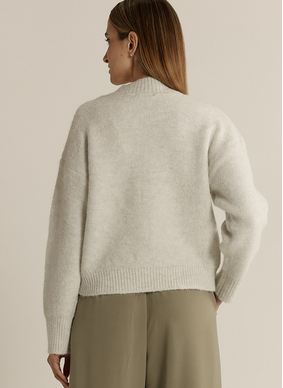 Fate + Becker LUMI ZIP UP-SNOW MARL
