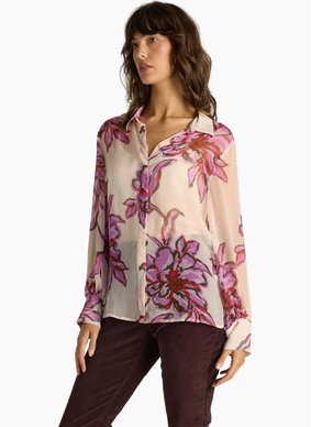 Fate + Becker Nyomi Blouse - Light Flower Print