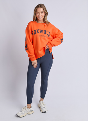 Foxwood INTERVAL  CREW in Orange/Navy