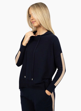 Humidity Peyton Hoodie - Indigo/Latte (HW26318)