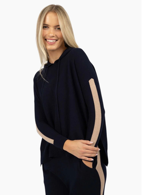 Humidity Peyton Hoodie - Indigo/Latte (HW26318)