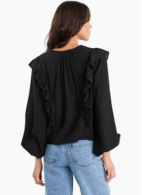 Ivy + Jack Integrity Frill Detail Long Sleeve Top