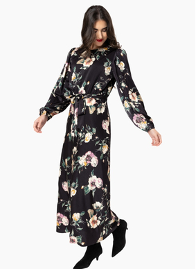Leila + Luca MONACO DRESS-INK BLOOM