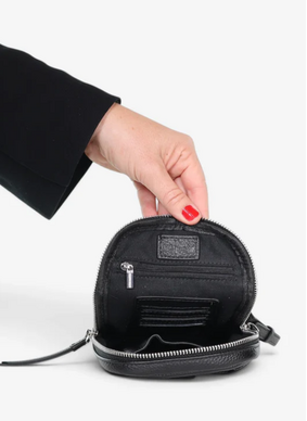 Minx Dial Up Jet Setter Bag - Black/Silver