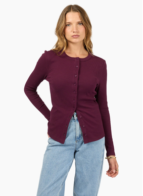 Silent Theory Button up LS Top