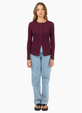 Silent Theory Button up LS Top