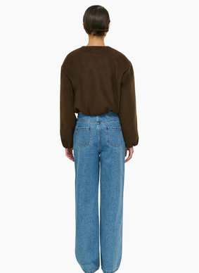 Staple the Label Alaric Cropped Jacket - Chocolate