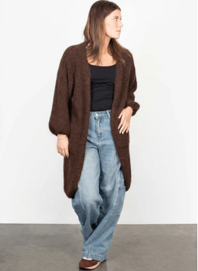 Antler Livvi Cardi - Chocolate