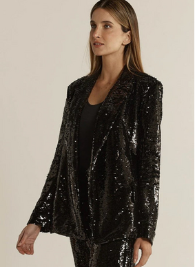 FATE + BECKER  RAYNE Blazer - Black Sequin