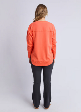 Foxwood Simplified Crew Sweatshirt - Orange