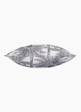 Maison by Rapee Prado Palm Print Cushion - Charcoal