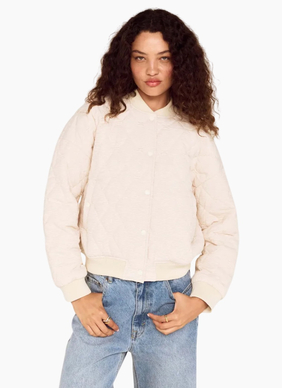 MinkPink Suri Puffer Jacket - Warm White