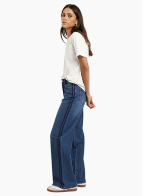 Stories Be Told Manhattan Side Stripe Wide Leg Jean