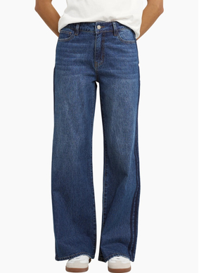 Stories Be Told Manhattan Side Stripe Wide Leg Jean