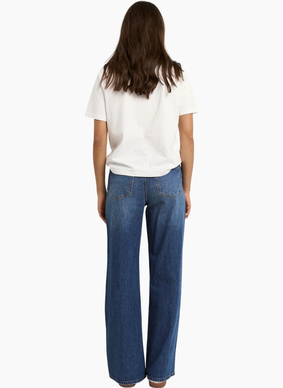 Stories Be Told Manhattan Side Stripe Wide Leg Jean