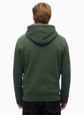 Superdry Essential Logo Hoodie Hb Deep Forest Green Marle