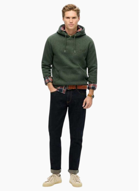 Superdry Essential Logo Hoodie Hb Deep Forest Green Marle