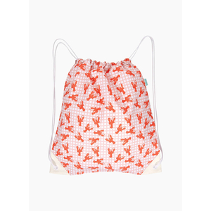 Acorn Swim & Beach Bag - Pink Lobsters