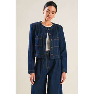 Perry Cropped Denim Jacket