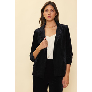 Velvet Blazer - Black