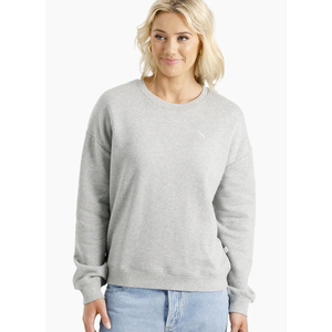 Home-Lee Hugo Crew - Alpine Weight - Grey Marle with Silver X
