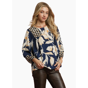 Emma Mix Floral Print Blouse