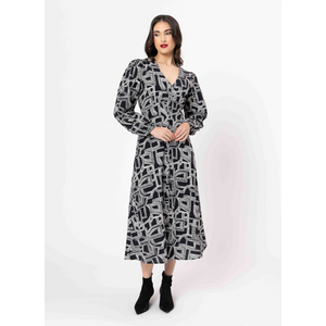 Seeking Lola Serenity Dress - Linework