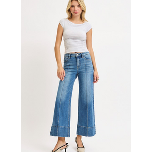 Holly Crop Wide Leg Jean - Medium