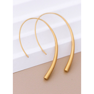 Gold Plated Stainless Steel Hoop Earrings