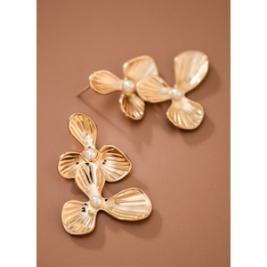 Pearl Flower Earrings