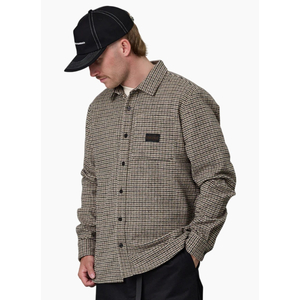 Just Another Fisherman TOOTH OVER SHIRT - BROWN