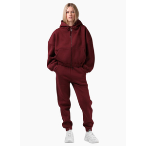 RPM ZIP THRU HOOD RED WINE