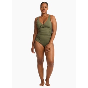 Sea Level Essentials Cross Front Multifit One Piece