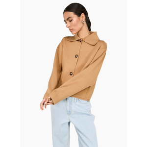 Staple the Label Aura Knit Barn Jacket - Caramel