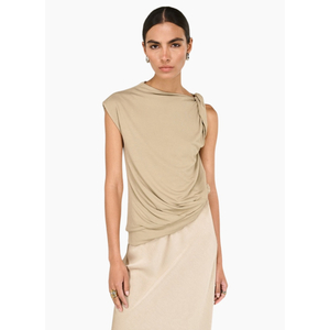 Staple the Label Eva Twist Detail Top - Moss