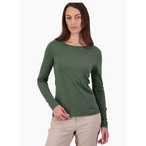 Swanndri Cass Long Sleeve Merino Top - Olive