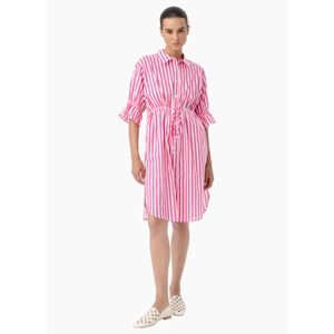 Blacklist 3058 Vena Shirt Dress - Pink Stripe