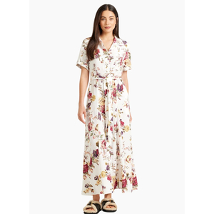 Tuesday Label GODET SHIRT DRESS - Vintage Floral