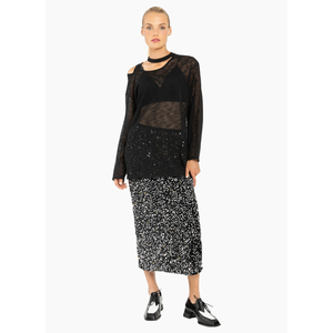 Blacklist 213 Sequin Skirt - Black