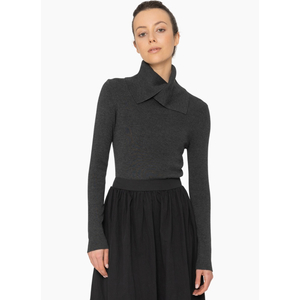 Blacklist KN043 Faye Top - Charcoal