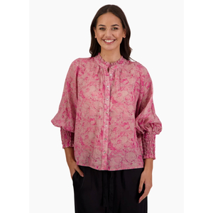Briarwood Raewyn Pink Floral Shirt