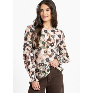 Seeking Lola Vienna Blouse - Blush Poppy