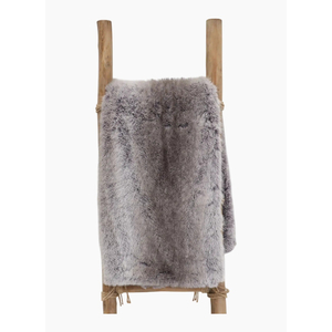 Le Forge Faux Fur Throw - Grey