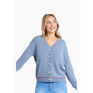 Stella + Gemma Academy Cardigan - Grey Marle
