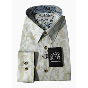 English Laundry John Lennon - White Paisley Shirt