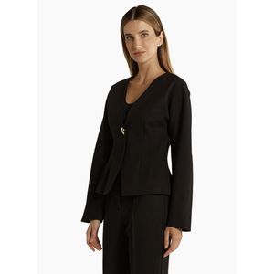 Fate + Becker PIA PONTE JACKET-BLACK